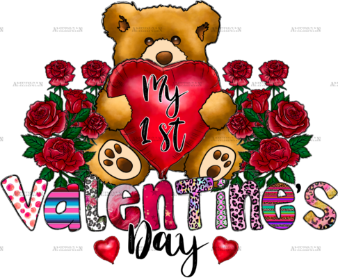 My 1st Valentines Day DTF Transfer