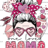One Loved Mama Hearts DTF Transfer