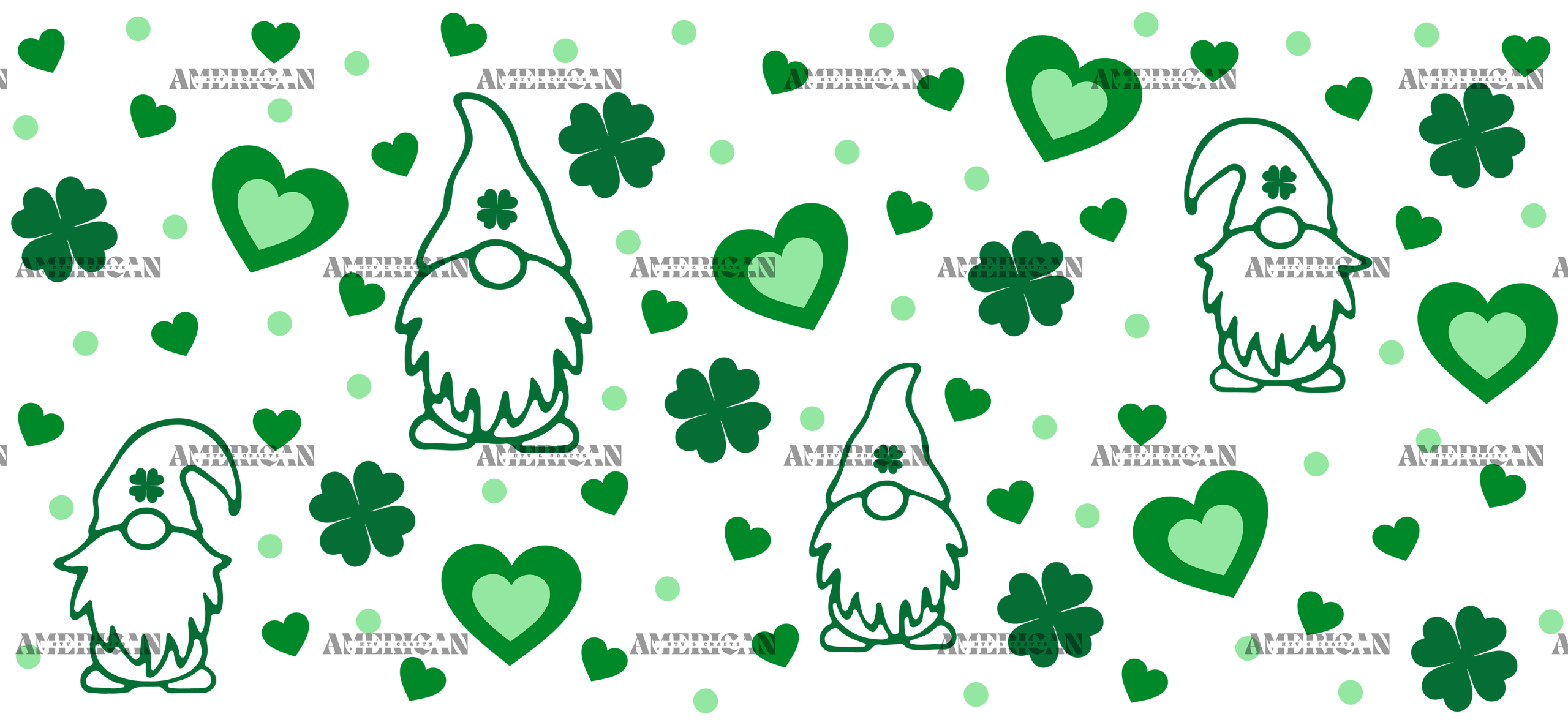 Patricks Day Gnome UV DTF Transfer