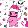 Pink Evil Christmas UV DTF Transfer