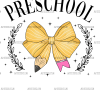 Preschool Bow DTF Transfer