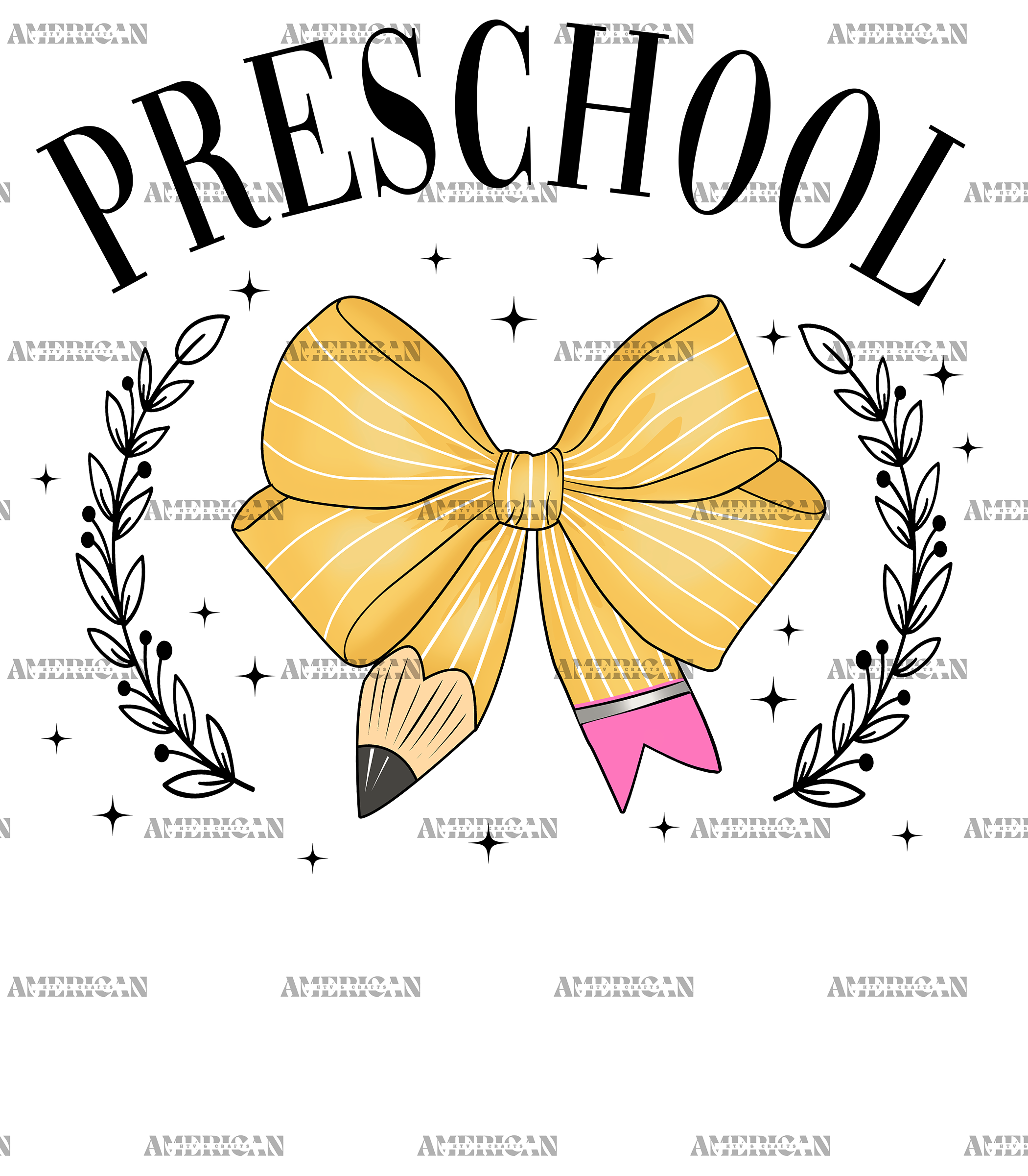 Preschool Bow DTF Transfer