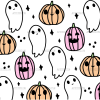 Pumpkin And Ghost UV DTF Transfer