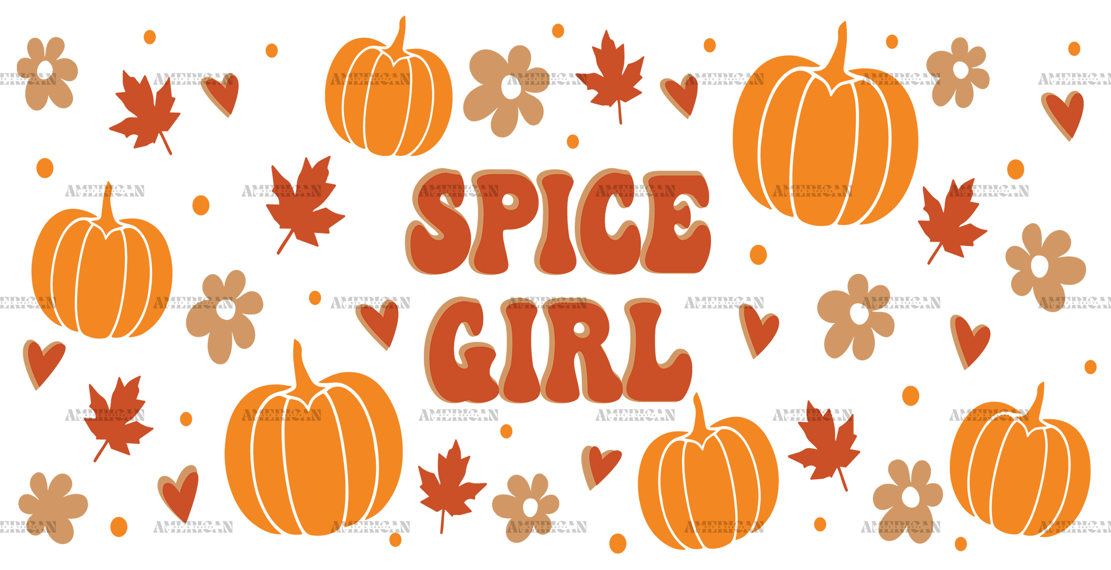 Pumpkin Spice Girl UV DTF Transfer