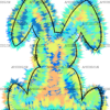 Rabbit Green Splash DTF Transfer
