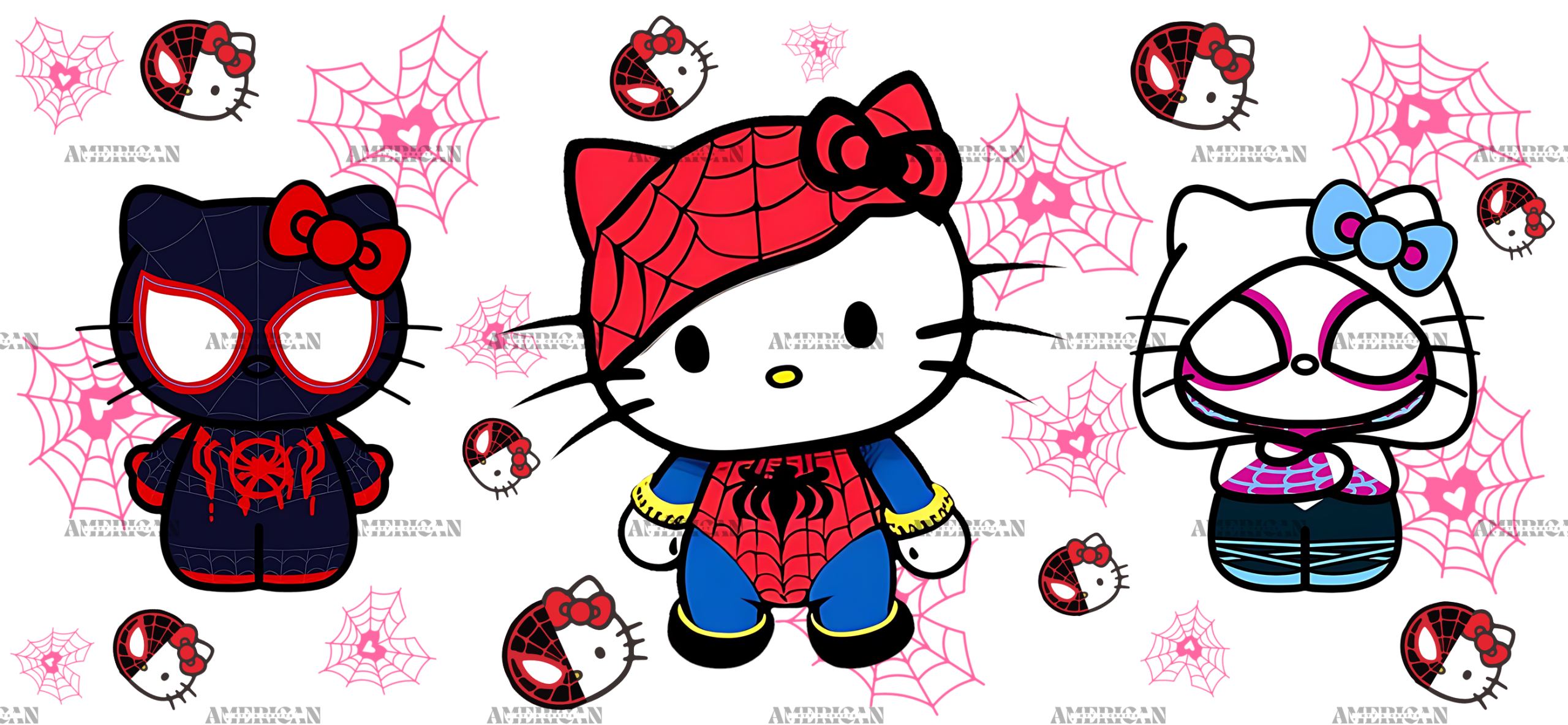 Spider Kitty-1 UV DTF Transfer