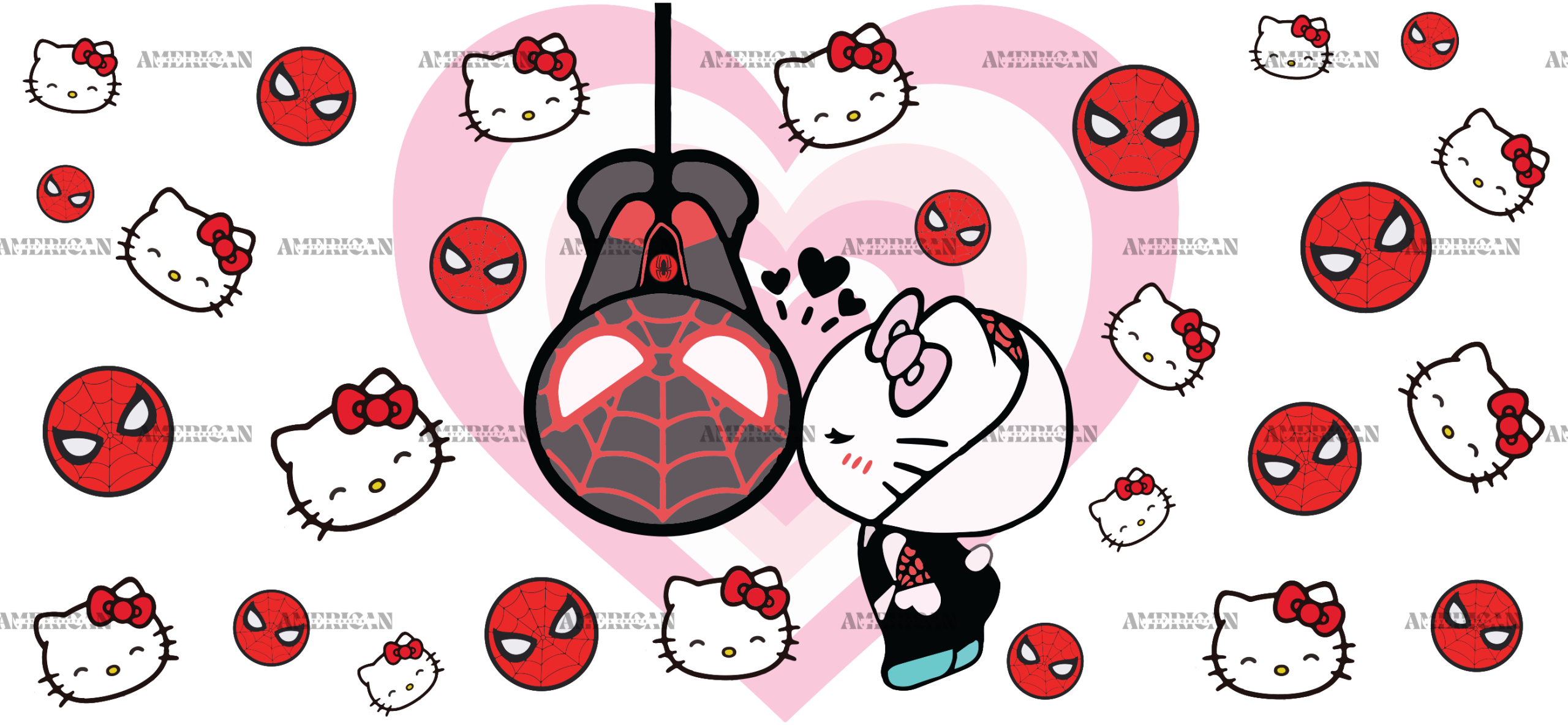 Spider Kitty-3 UV DTF Transfer