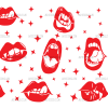 Spooky Lips UV DTF Transfer