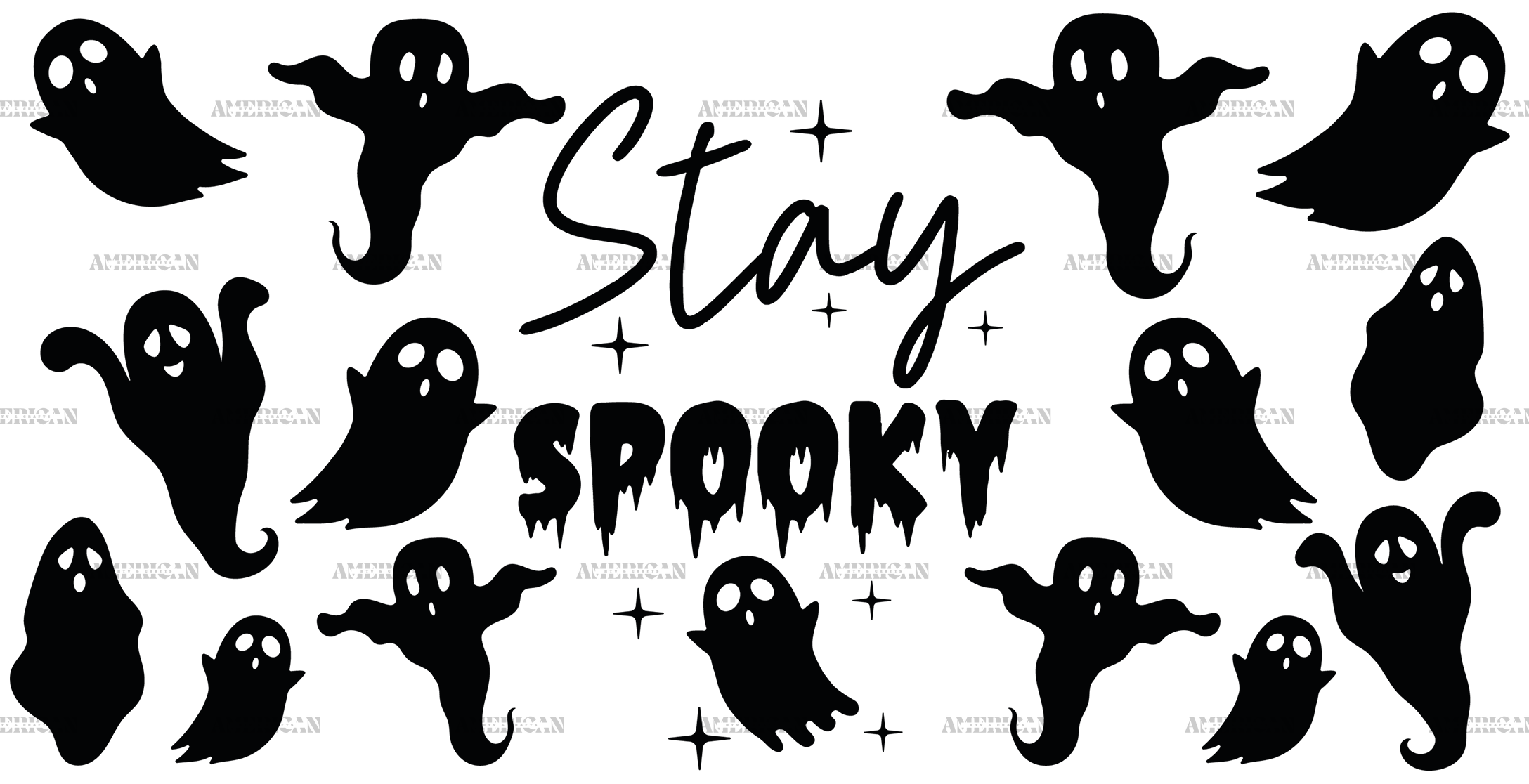 Stay Spooky Ghost UV DTF Transfer