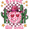 Stuck On You Cactus Smiley DTF Transfer