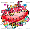 Sweet Summer Watermelon Time DTF Transfer