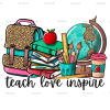 Teach Love Lnspire Leopard DTF Transfer