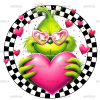 Valentine Grinch DTF Transfer