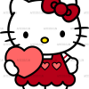 Valentine Kitty-1 DTF Transfer