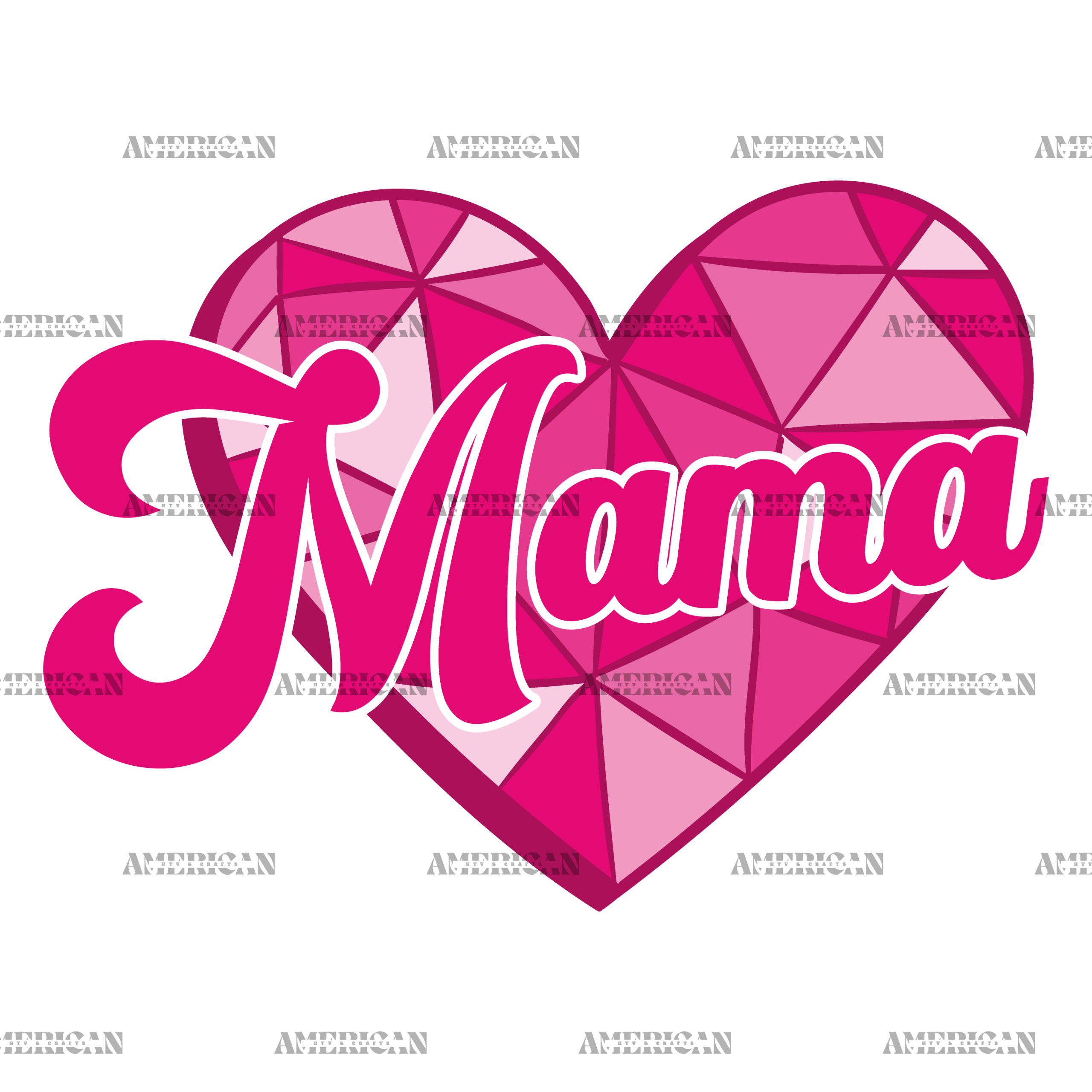 Valentine Mama Pink DTF Transfer