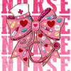 Valentine Nurse Bow-2 DTF Transfer