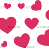 Valentines Day Hearts-17 UV DTF Transfer