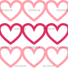 Valentines Day Hearts-18 UV DTF Transfer