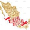 Viva Mexico Cabrones Map Dtf Transfer