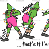 Walking Away Grinch UV DTF Transfer