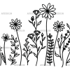 Wild Flowers-1 UV DTF Transfer