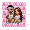 Xoxo Couple-4 DTF Transfer