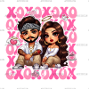 Xoxo Couple-6 DTF Transfer