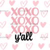 Xoxo Y'all UV DTF Transfer