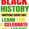 Black History Happens Everyday DTF Transfer