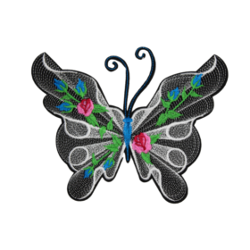 Alternative view of Butterflies Patch(Large/Embroidery)