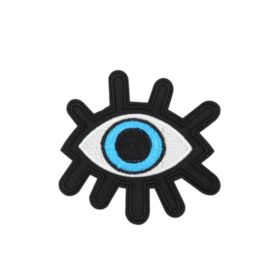 Alternative view of Blue Evil Eye Patch (Small/Embroidery)