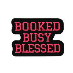 Alternative view of Booked Busy Blessed Patch (Small/Embroidery)