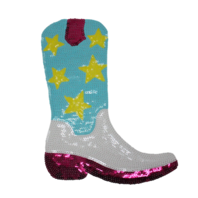 Alternative view of Cowgirl Boots Patch (Large/Sequin)