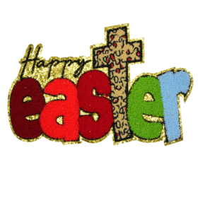 Happy Easter Patch (Large/Chenille)