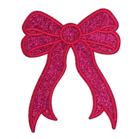 Alternative view of Side Bow Glitter Patch (Medium/Embroidery)