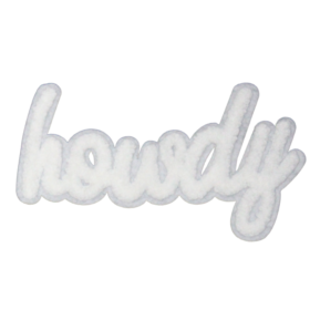 Alternative view of Howdy Patch (Small/Chenille)
