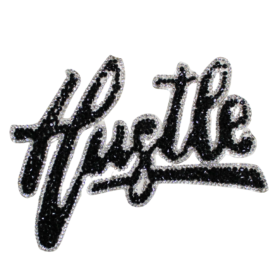 Alternative view of Hustle Rhinestone Patch