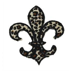 Alternative view of Mardi Gras Fleur De Lis Patch (Large/Embroidery)
