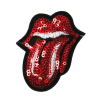 Red Lips And Tongue Patch (Small/Sequin)