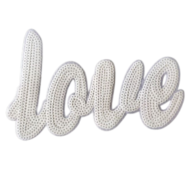 Alternative view of Love Patch (Large/Sequin)