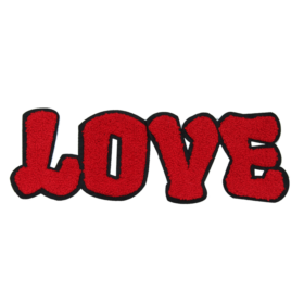 Alternative view of Love Patch (Large/Chenille)