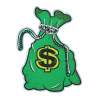 Money Bag Patch (Large/Embroidery)