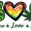 Peace love cbd DTF Transfer