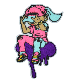 Pink Girl Patch (Large/Chenille)