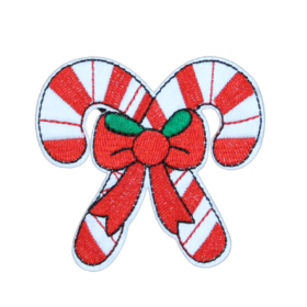 Alternative view of Christmas Candy Cane Patch (Small/Embroidery)