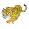 Retro Tiger Patch (Large/Embroidery)