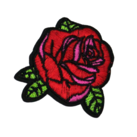 Alternative view of Red Rose Patch (Small/Embroidery)