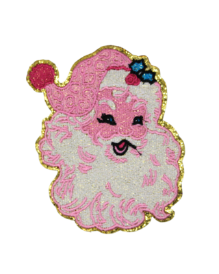 Alternative view of Pink Santa Patch (Medium/Embroidery)