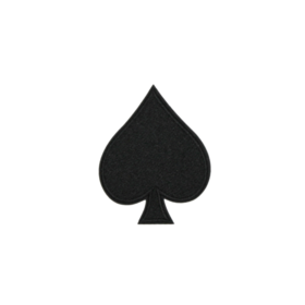 Alternative view of Spades Cards Patch (Small/Embroidery)