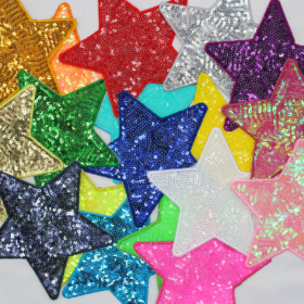 Alternative view of 4.75" Inch Stars Patch (Medium/Sequin)